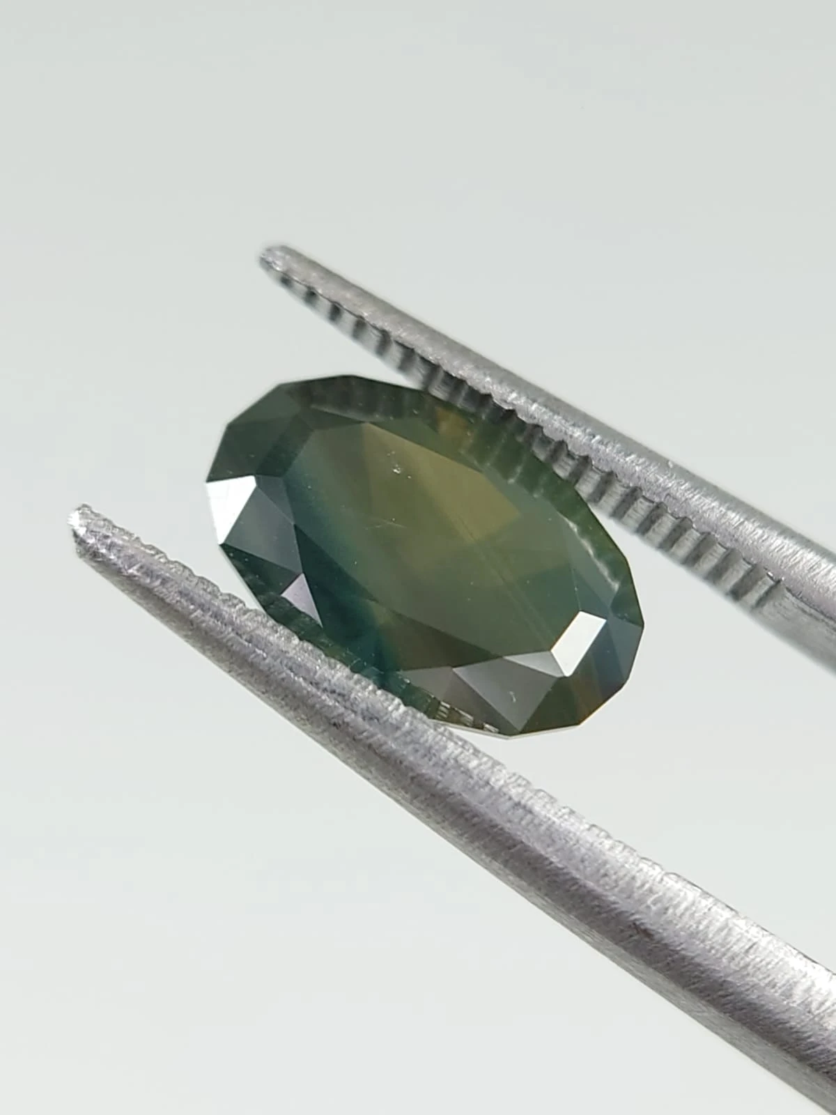2.5ct Opalized Sapphire Fancy Oval Precision Cut from Nigeria — view 3